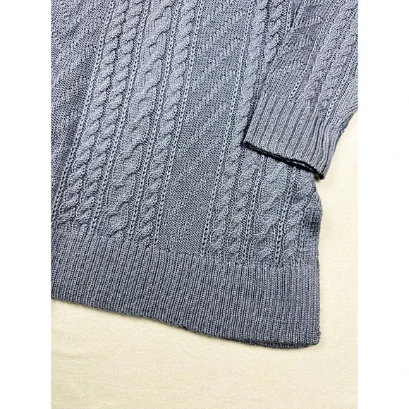 LANE BRYANT Sweater size 18/20 Womens Lilac Cable Knit 1095669 - Picture 3 of 9